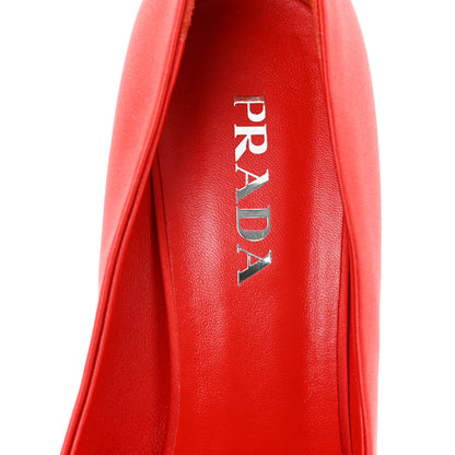 Prada Satin Pumps 41 Red 7 of 10
