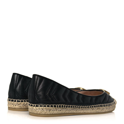 Gucci Nappa Matelasse GG Marmont Espadrilles 37 Black 4 of 11