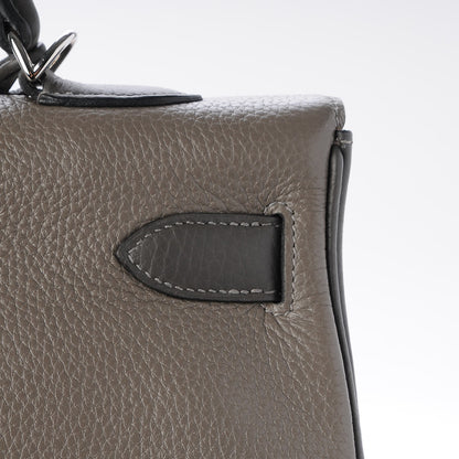 Hermes Togo Horseshoe Tri Color Kelly Retourne 40 Etain Gris Tourterelle Graphite 36 of 41