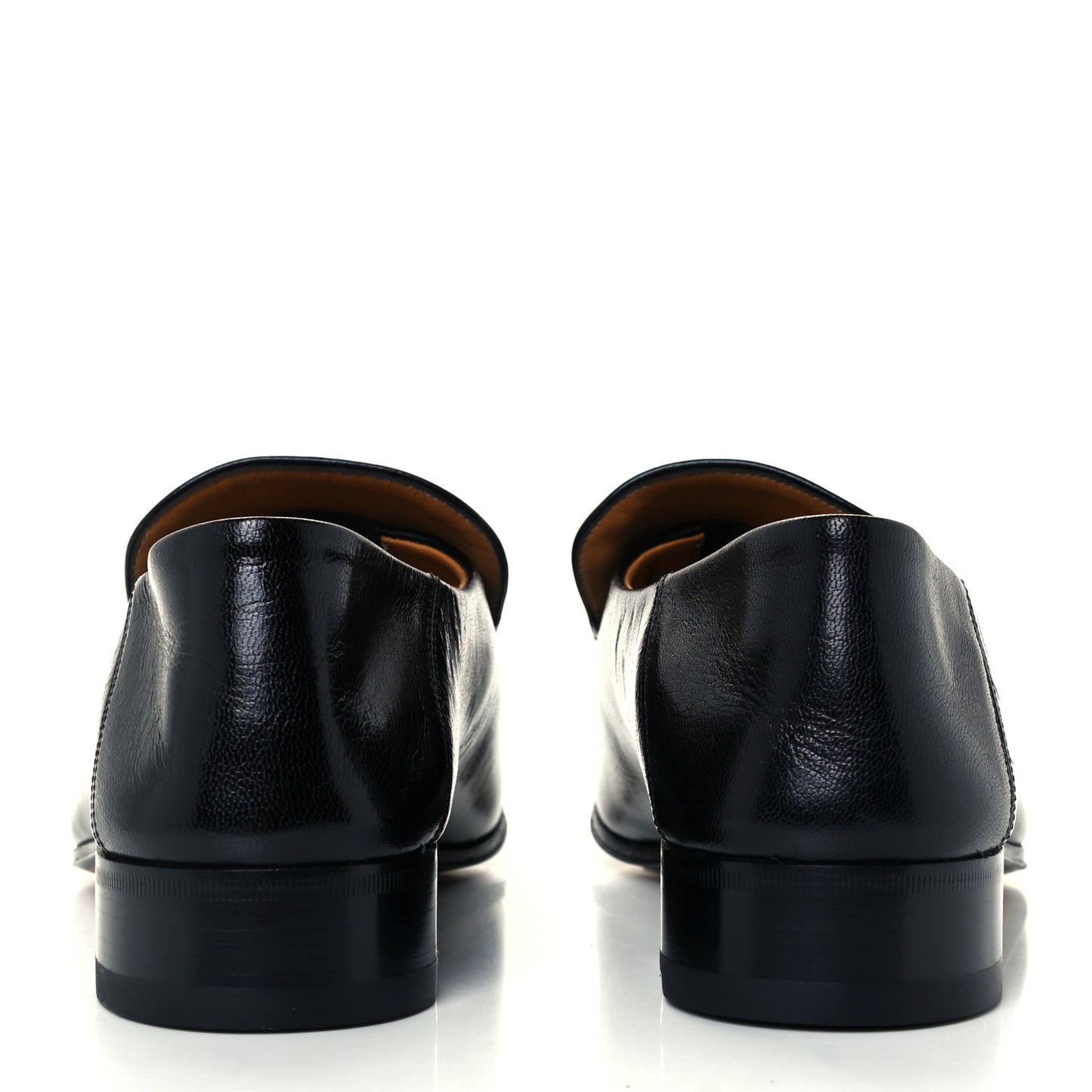Goatskin Mens Horsebit Loafers 8.5 Black