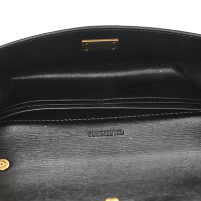 Balenciaga Calfskin Stripe Embossed Gossip Chain Bag XS Black 5 of 9