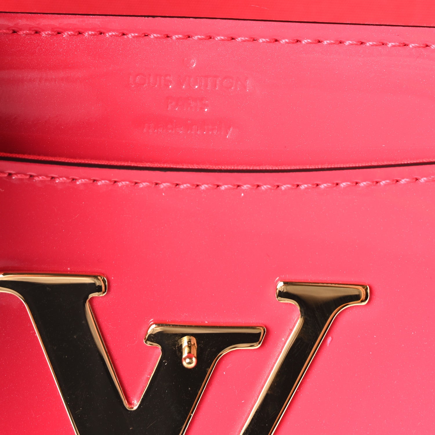 Louis Vuitton Patent Chain Louise MM 6 of 9