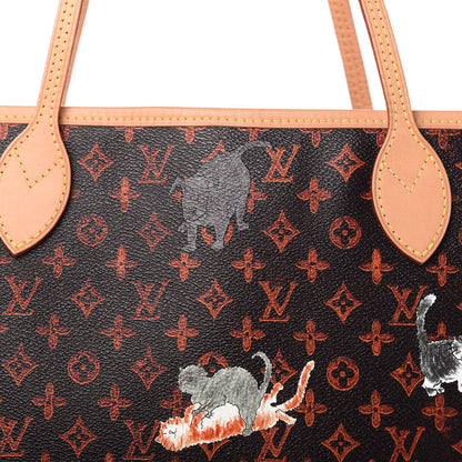 Louis Vuitton Catogram Neverfull MM Marron 10 of 10