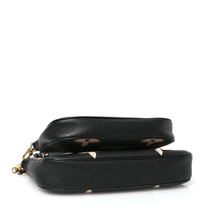 Louis Vuitton Empreinte Monogram Giant Multi Pochette Accessories Black Beige 4 of 9