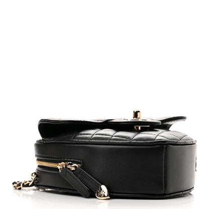 Chanel Lambskin Quilted CC In Love Heart Bag Black 4 of 10