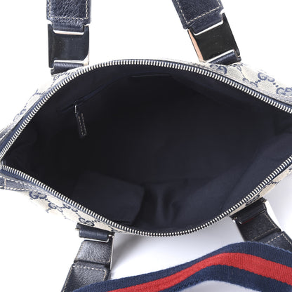 Gucci GG Monogram Web Pop Tote Navy 4 of 9