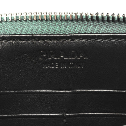 Prada Saffiano Travel Double Zip Belt Bag Mango 7 of 11