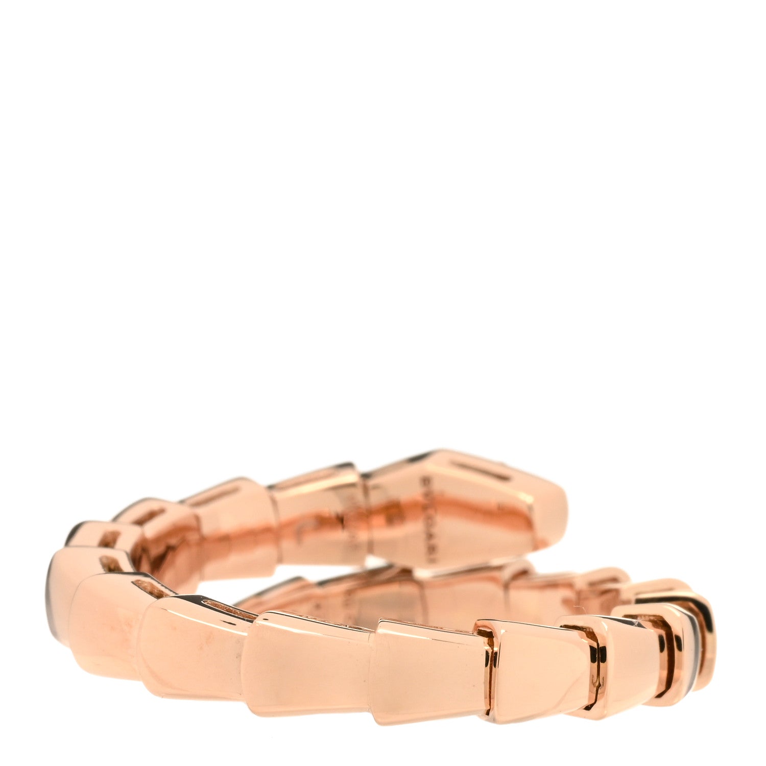 Bulgari 18K Rose Gold Serpenti Viper Ring L 3 of 4