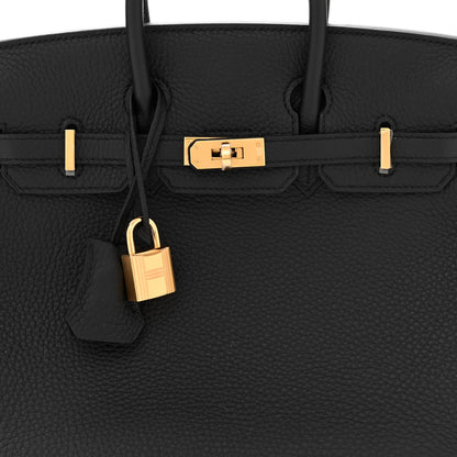 Hermes Togo Birkin 25 Black 8 of 11