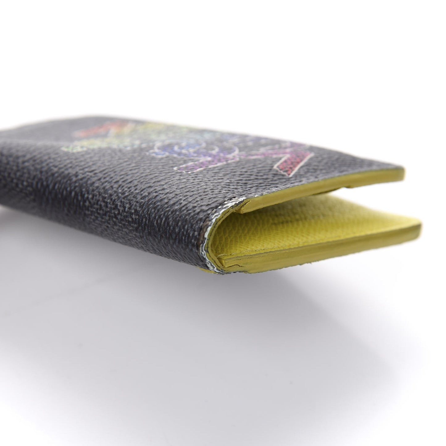 Damier Graphite Logo Pocket Organizer Yellow