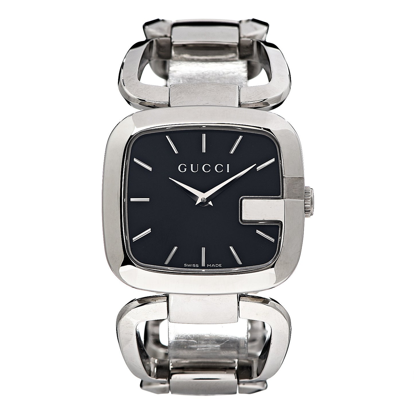 Stainless Steel 32mm G-Square Quartz Watch Black