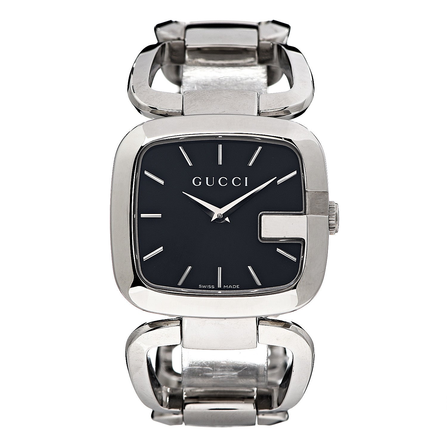 Gucci Stainless Steel 32mm G-Square Quartz Watch Black 1 of 6