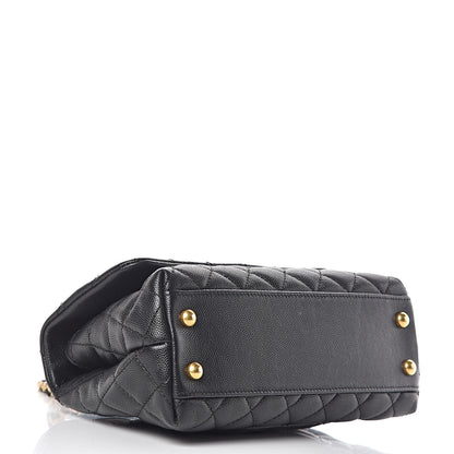 Chanel Caviar Quilted Mini Coco Handle Flap Black 4 of 13