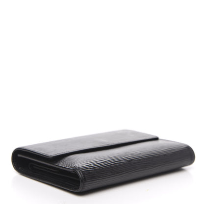 Louis Vuitton Epi Porte Tresor Etui Papiers Wallet Black 4 of 11