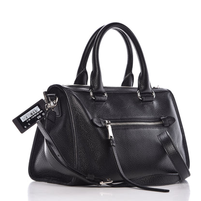 Prada Vitello Phenix Top Handle Bag Black 4 of 10