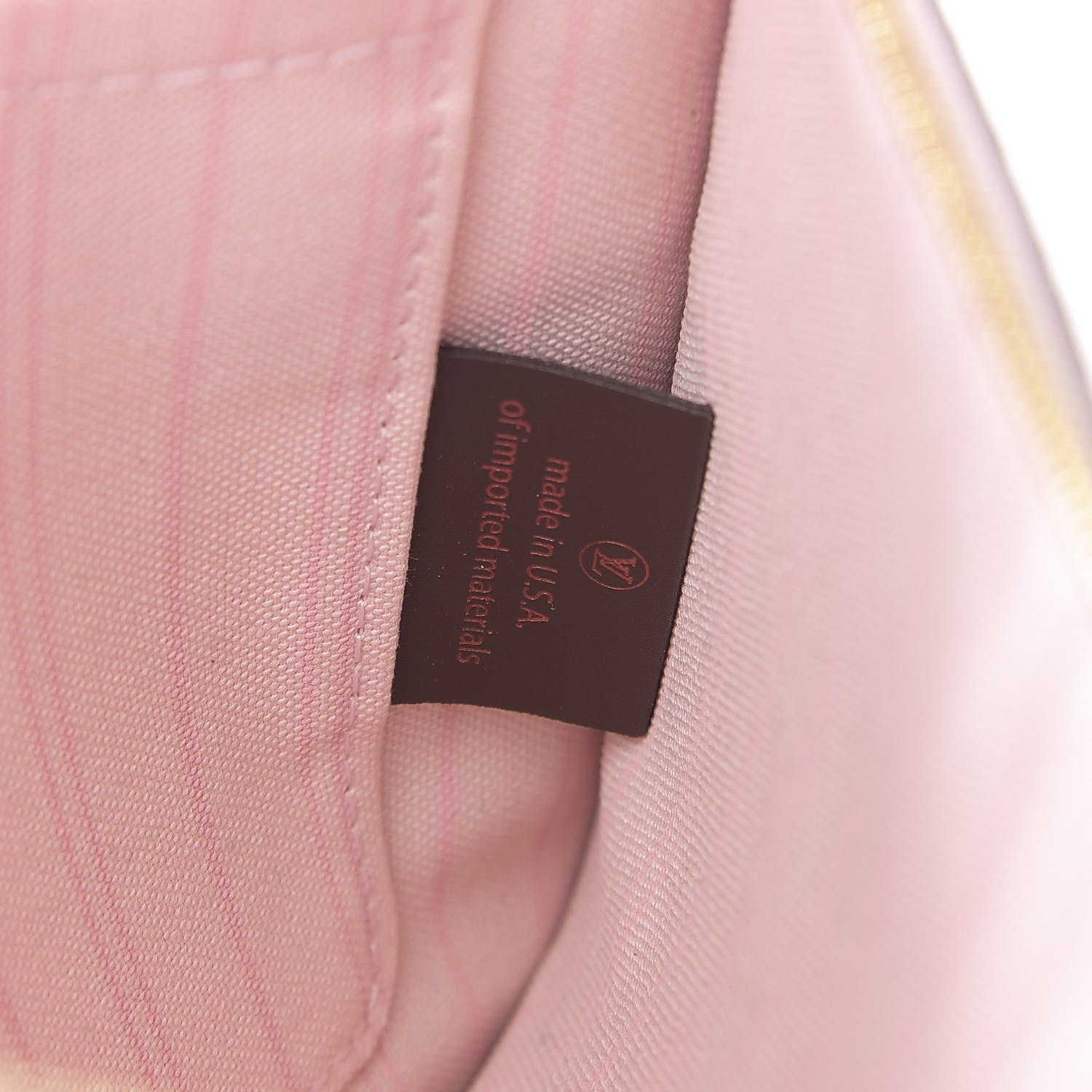 Louis Vuitton Damier Ebene Neverfull MM GM Pochette Rose Ballerine 7 of 8