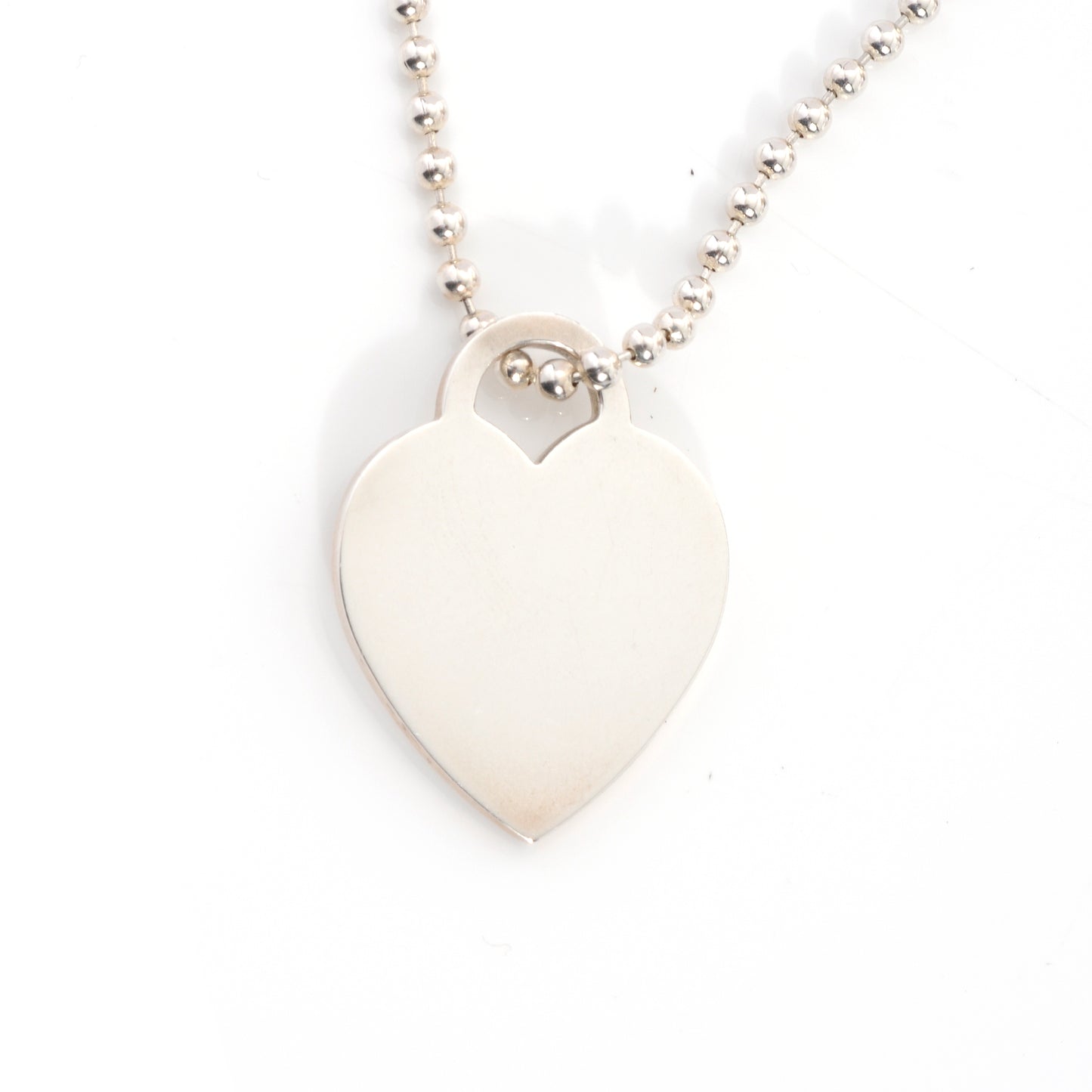 Sterling Silver Long Return to Tiffany Heart Pendant Necklace