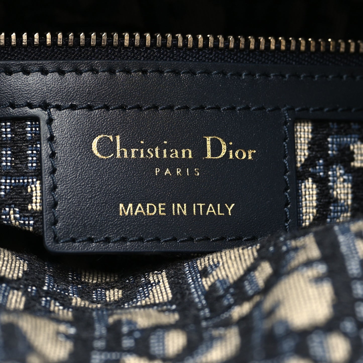 Wicker Oblique Medium Lady Dior Bag Blue