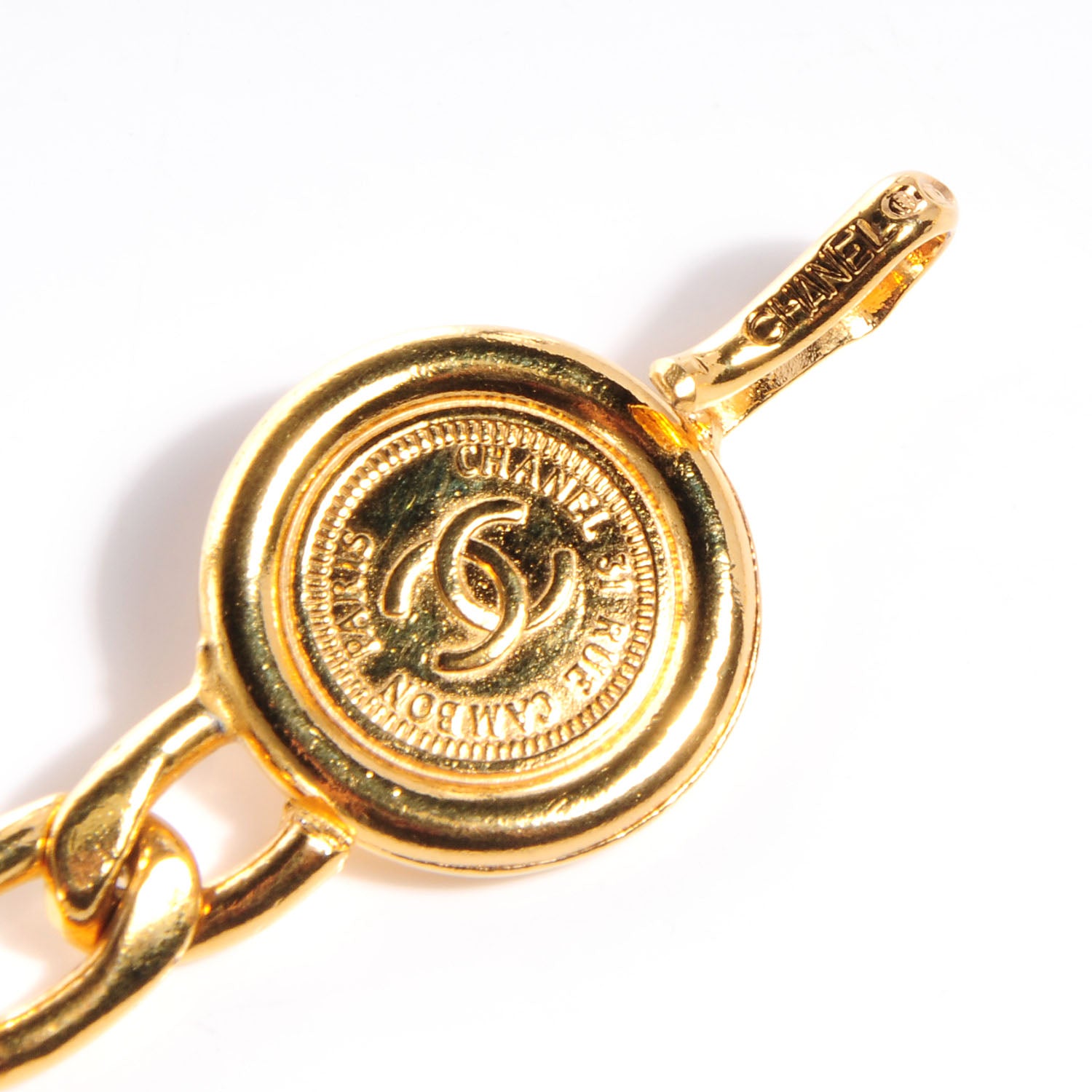 Chanel Chain CC 31 Rue Cambon Medallion Belt Gold 4 of 5