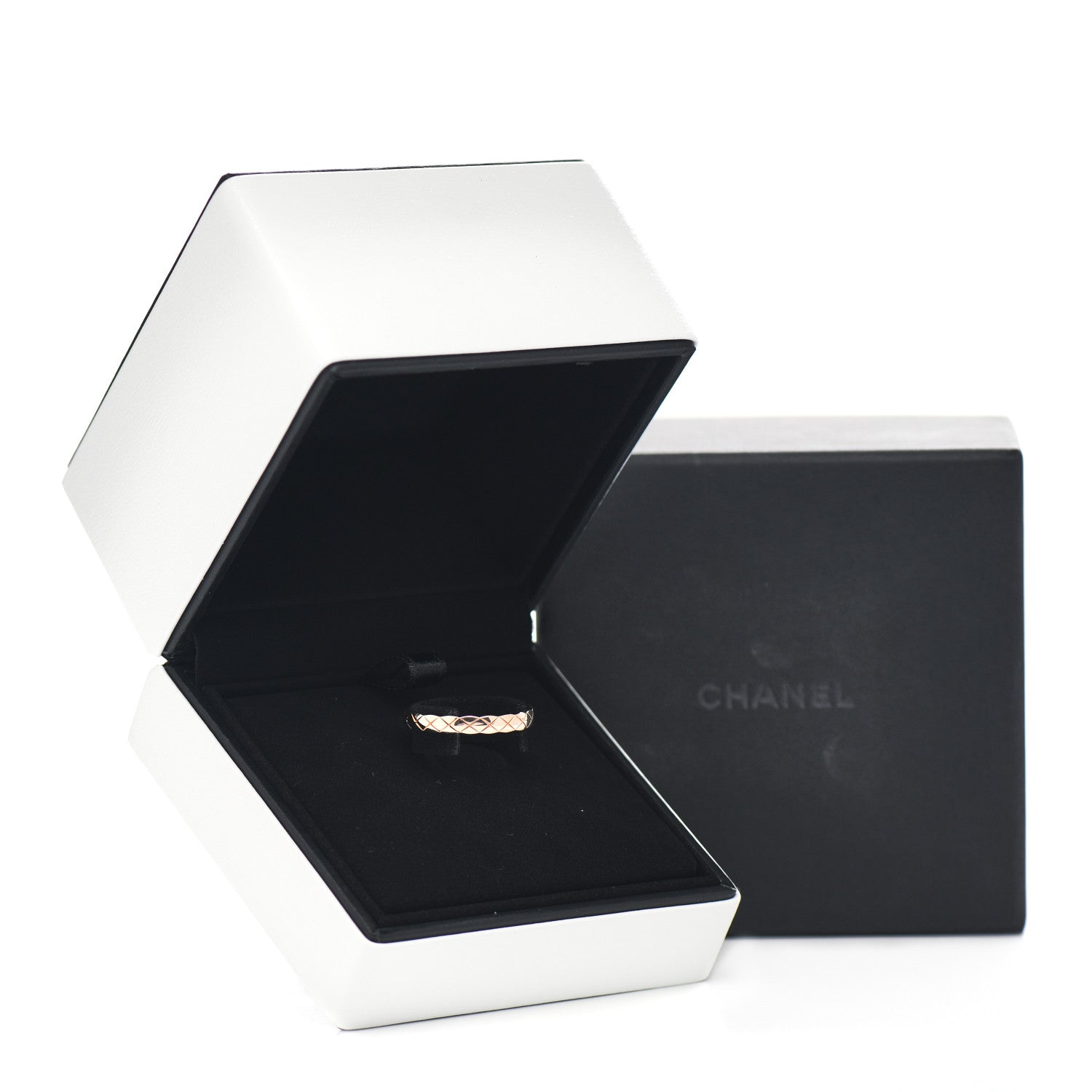Chanel 18K Beige Gold Mini Coco Crush Ring 60 9 5 of 5