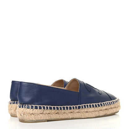 Chanel Lambskin CC Espadrilles 36 Dark Navy 3 of 4