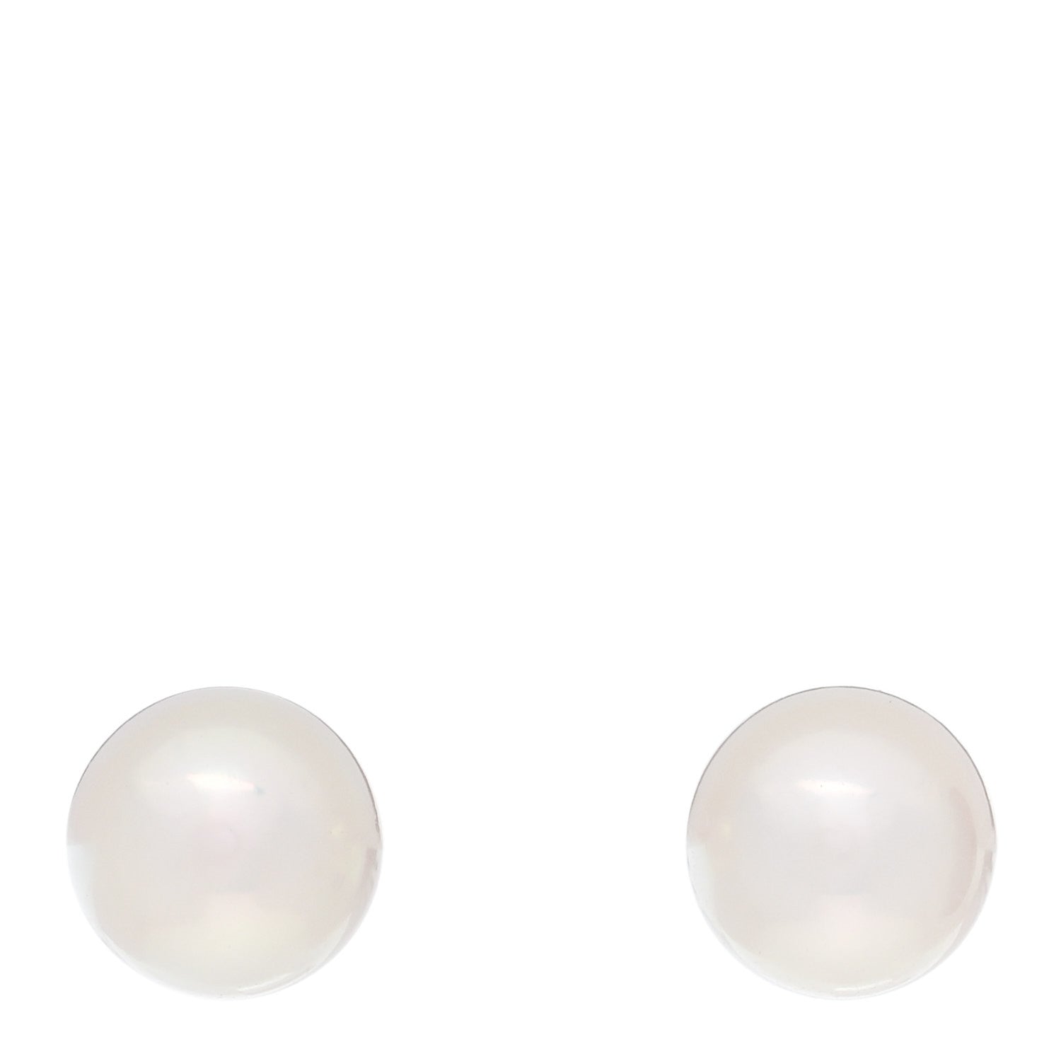 Mikimoto 18K White Gold Akoya Cultured Pearl 6-6.5mm Stud Earrings 1 of 5