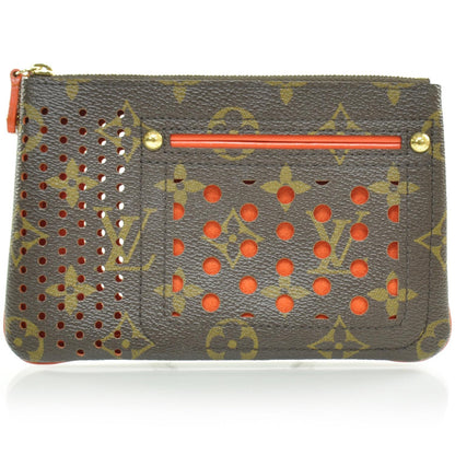Louis Vuitton Monogram Perforated Pochette Plat Orange 1 of 9