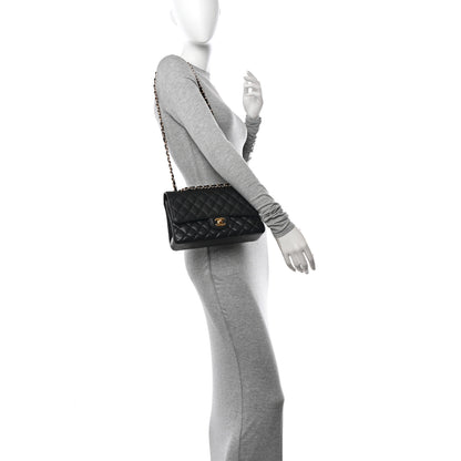 Chanel Caviar Quilted Medium Double Flap Black 2 of 11