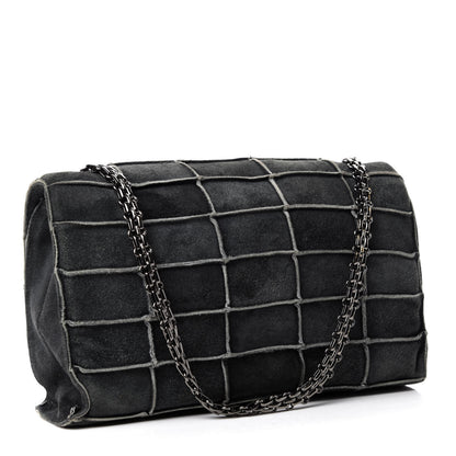 Chanel Suede Chocolate Bar Mademoiselle Flap Dark Grey 3 of 11