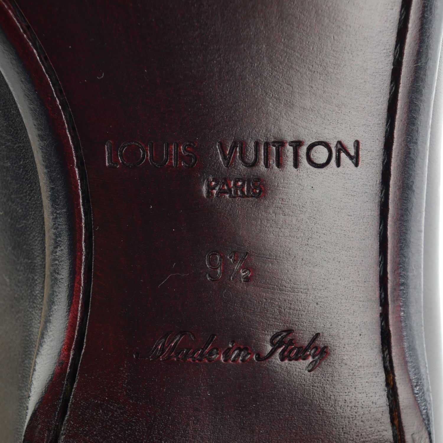 Louis Vuitton Mens Calfskin Earl Loafer Black 9.5 6 of 8