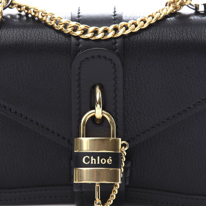 Chloe Shiny Goatskin Calfskin Mini Aby Chain Shoulder Bag Black 11 of 11