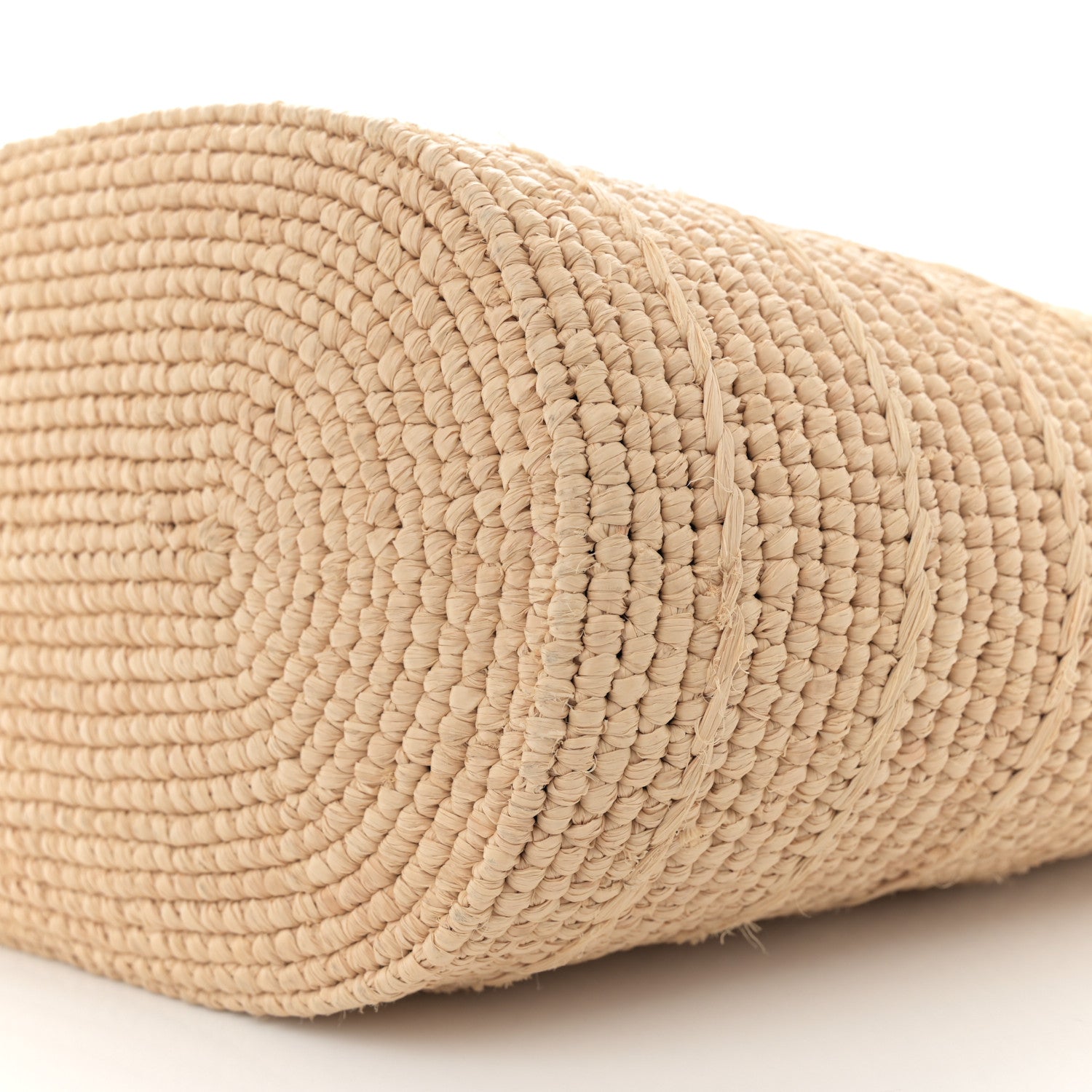 Celine Raffia Calfskin Triomphe Teen Panier Tan 10 of 10