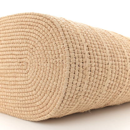Celine Raffia Calfskin Triomphe Teen Panier Tan 10 of 10