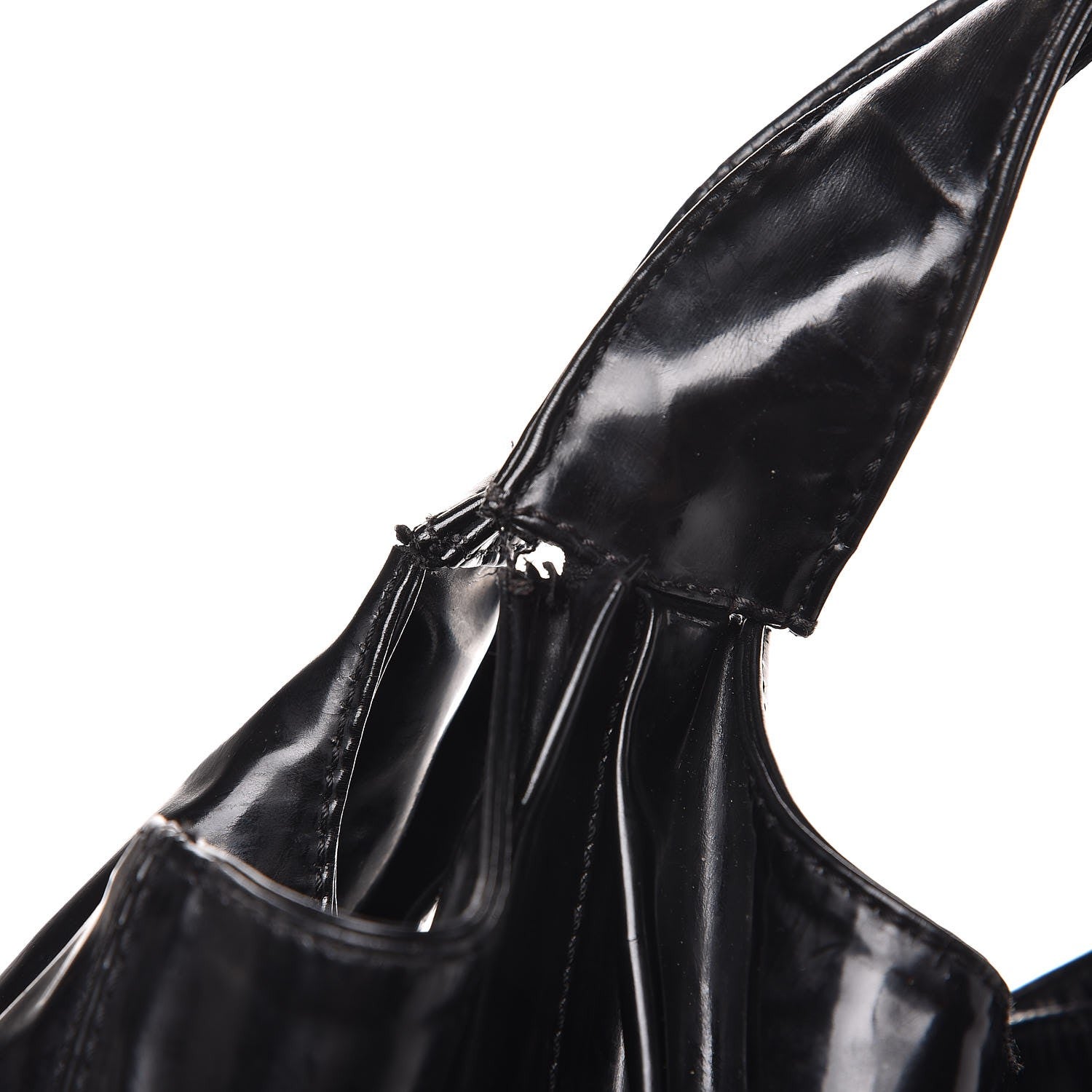 Valentino Garavani Patent Lacca Small Nuage Bow Hobo Black 13 of 13