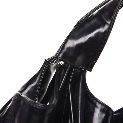 Valentino Garavani Patent Lacca Small Nuage Bow Hobo Black 13 of 13