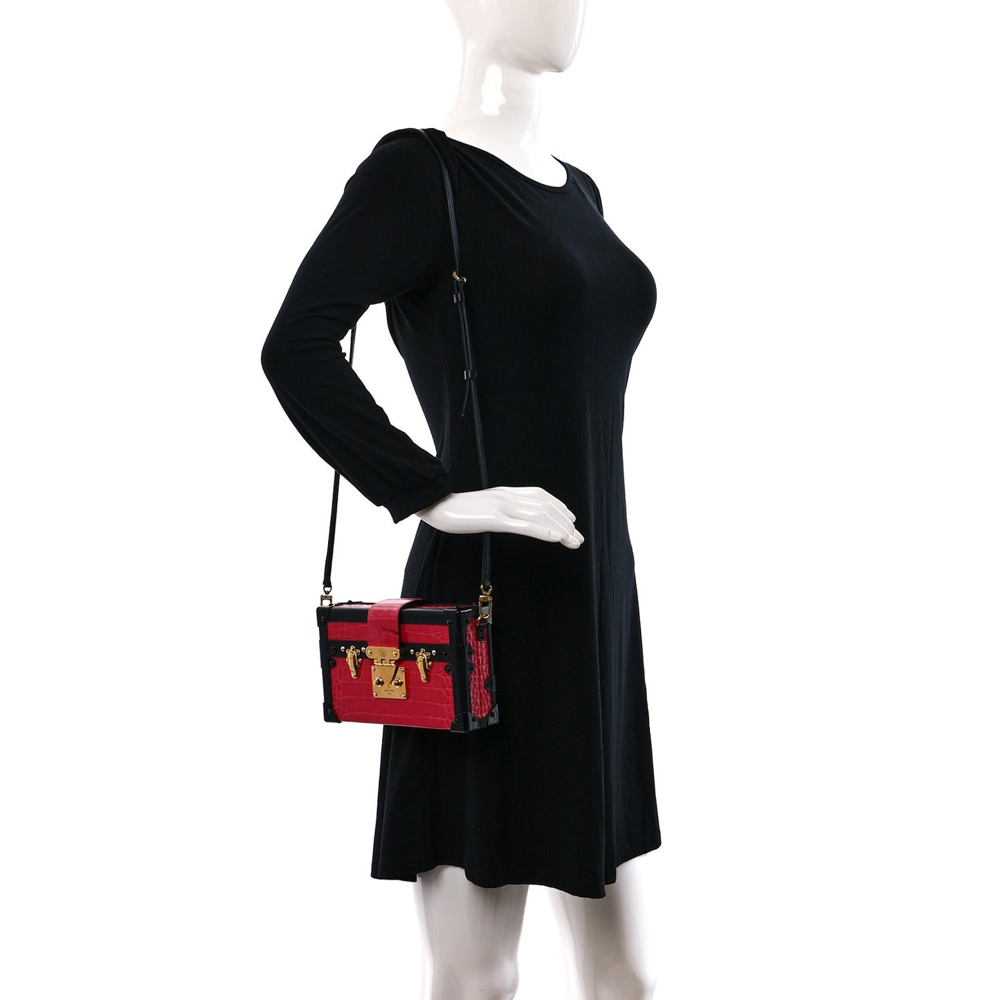 Crocodile Petite Malle Rubis