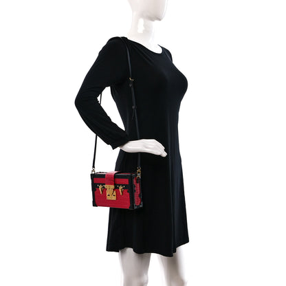 Louis Vuitton Crocodile Petite Malle Rubis 2 of 12