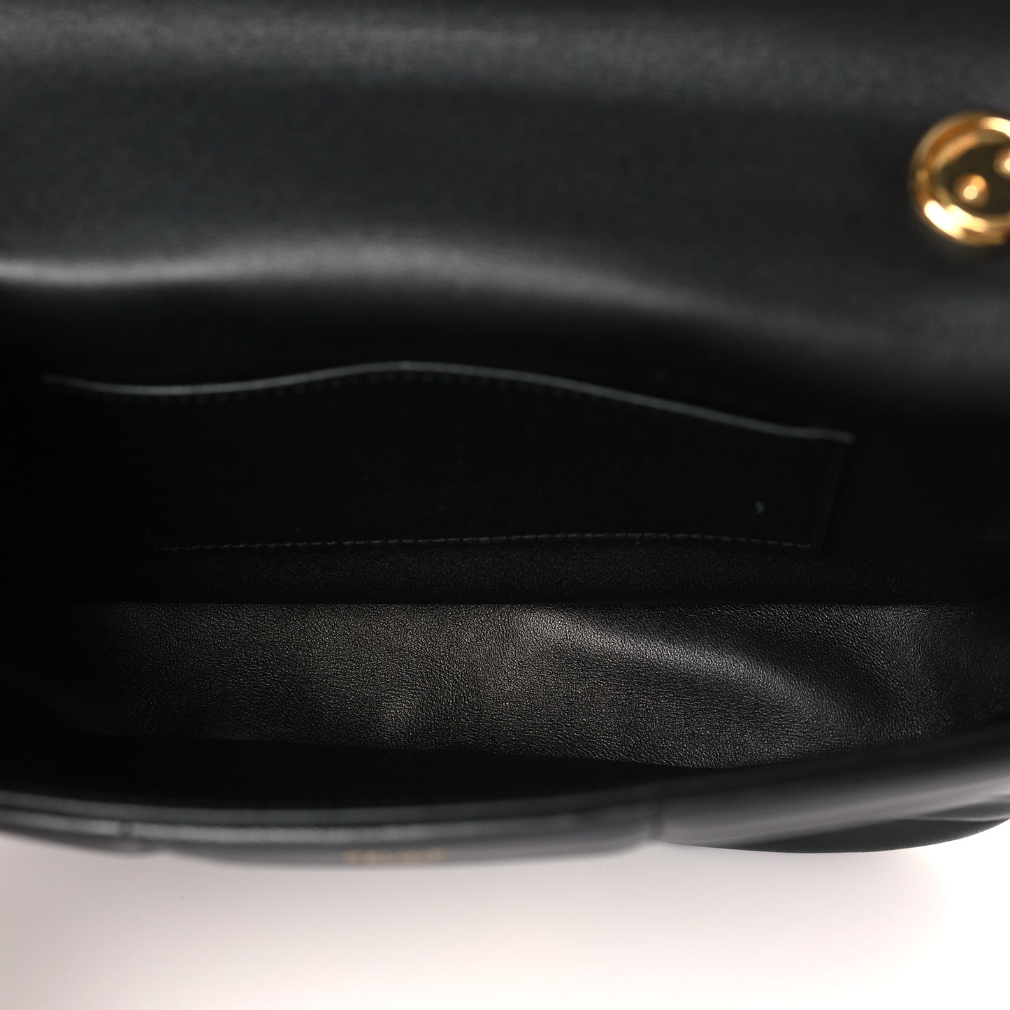 Goatskin Matelasse Chain Shoulder Bag Black