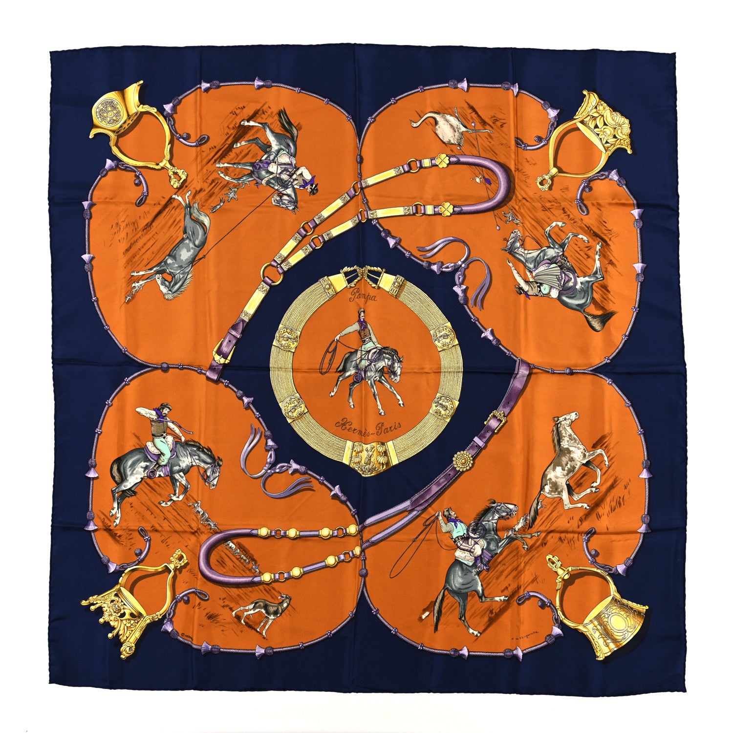 Hermes Silk Pampa Scarf 90 1 of 3