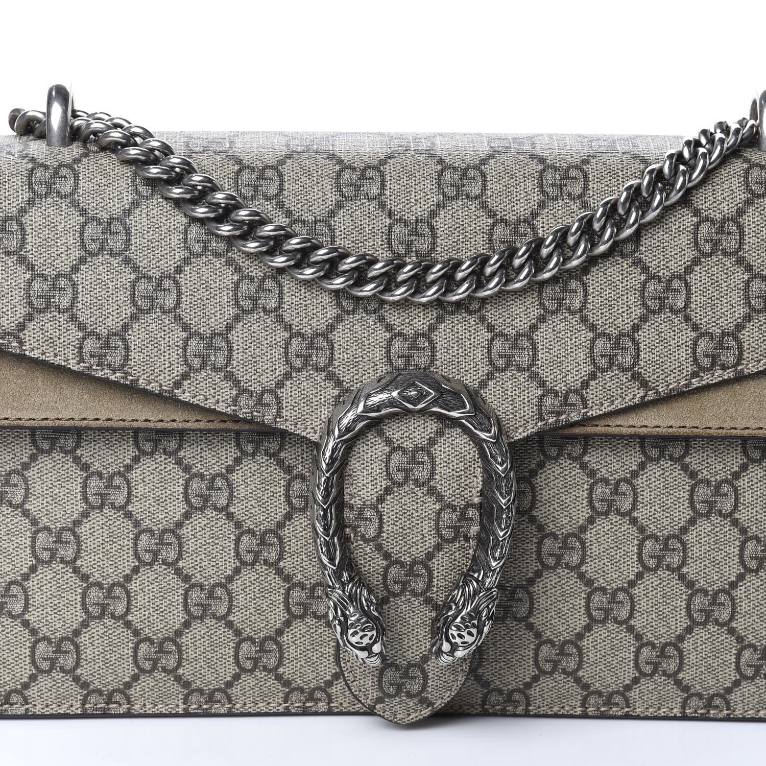 Gucci GG Supreme Monogram Small Dionysus Shoulder Bag Taupe 10 of 10