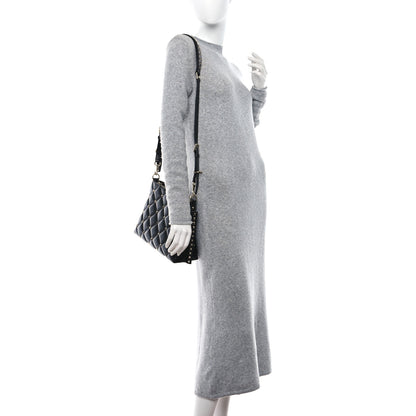 Valentino Garavani VALENTINO GARAVANI Nappa Candystud Shoulder Bag Black 2 of 9