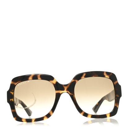 Gucci Acetate Square Frame Sunglasses GG1337S Havana 2 of 8