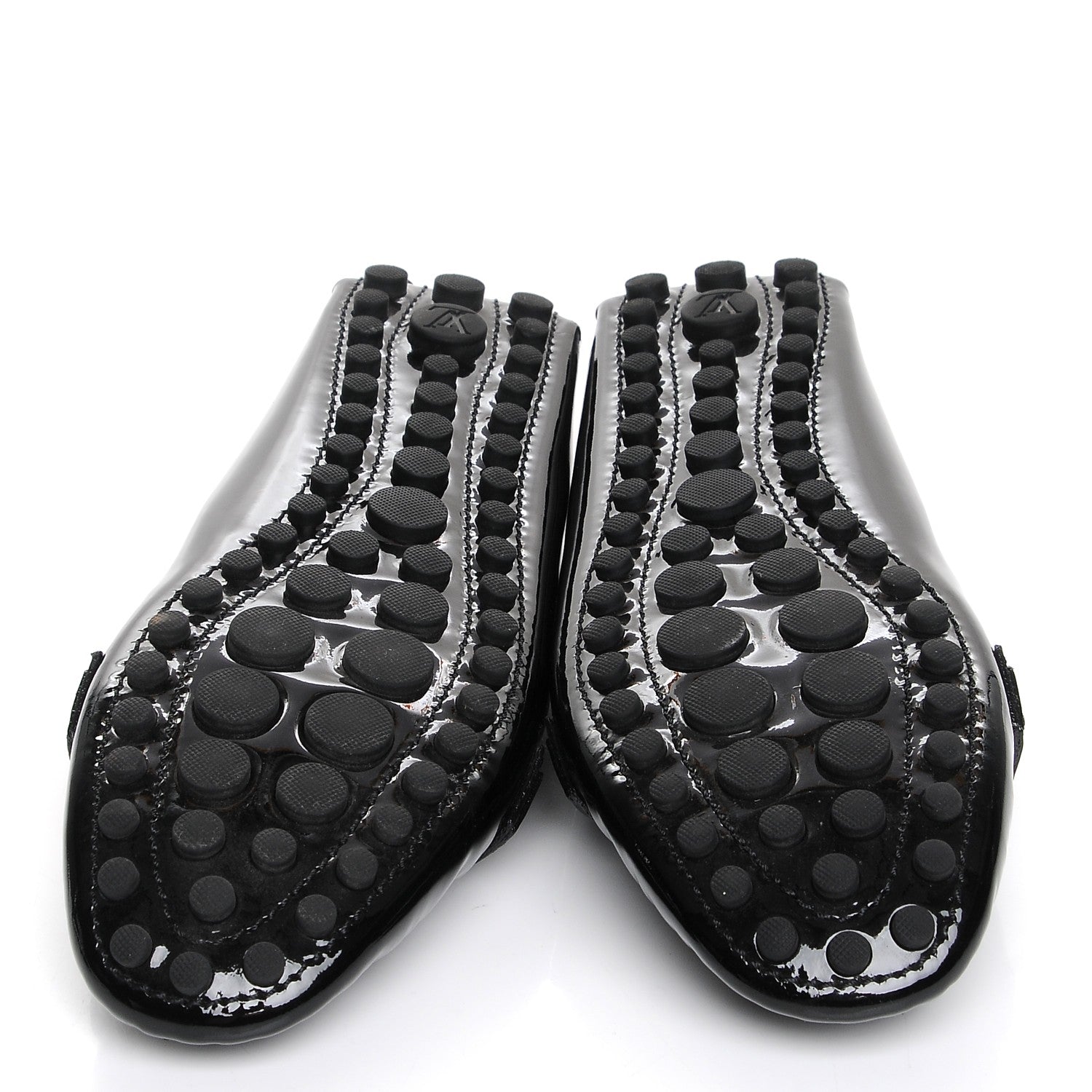 Louis Vuitton Patent Calfskin Oxford Loafers 40 Black 5 of 9