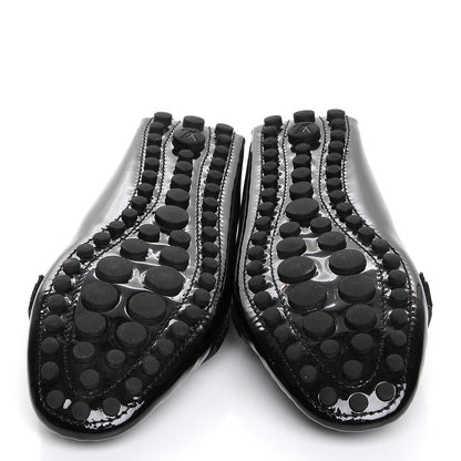 Louis Vuitton Patent Calfskin Oxford Loafers 40 Black 5 of 9