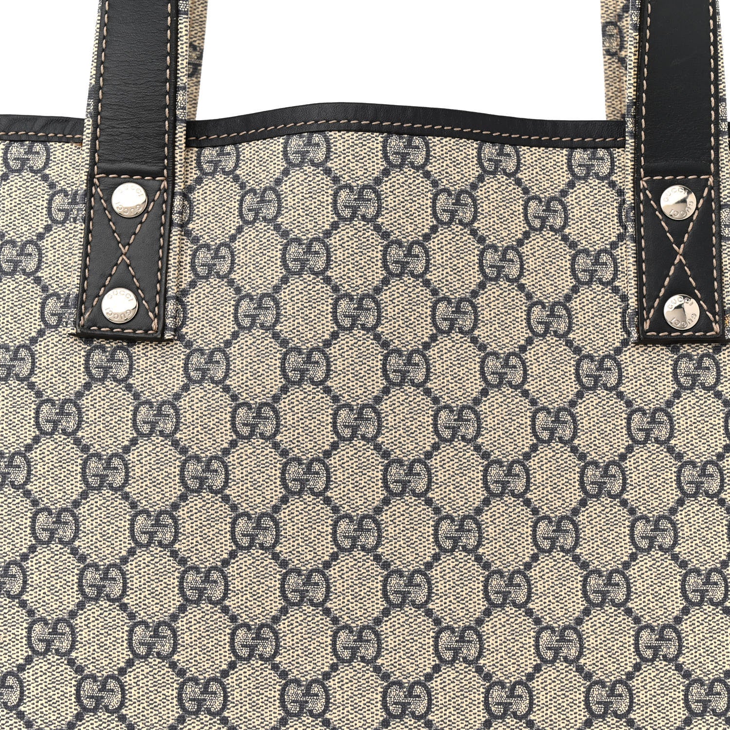 Gucci GG Plus Monogram Medium Signature Web Loop Tote Navy 8 of 12