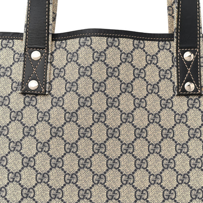 Gucci GG Plus Monogram Medium Signature Web Loop Tote Navy 8 of 12