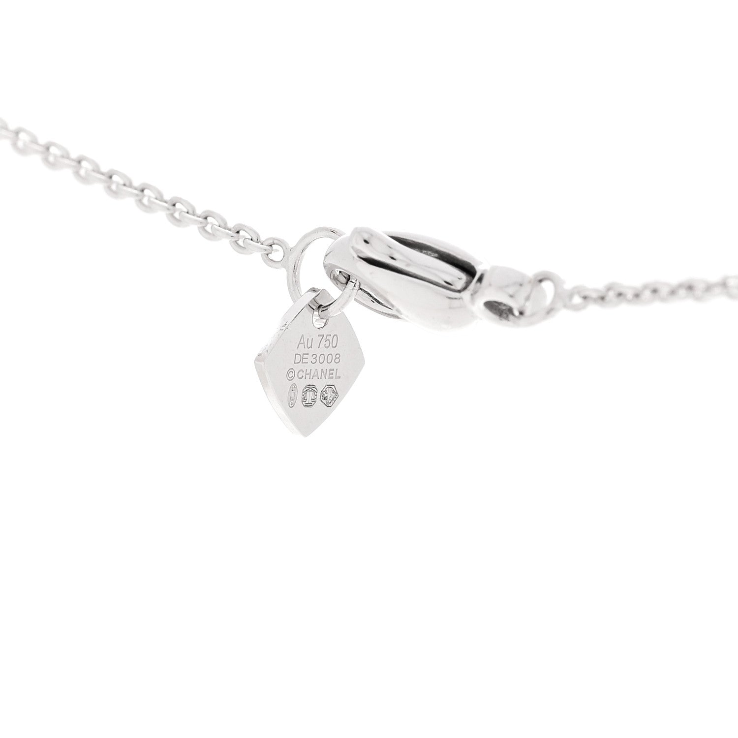 Chanel 18K White Gold Coco Crush Pendant Necklace 5 of 5