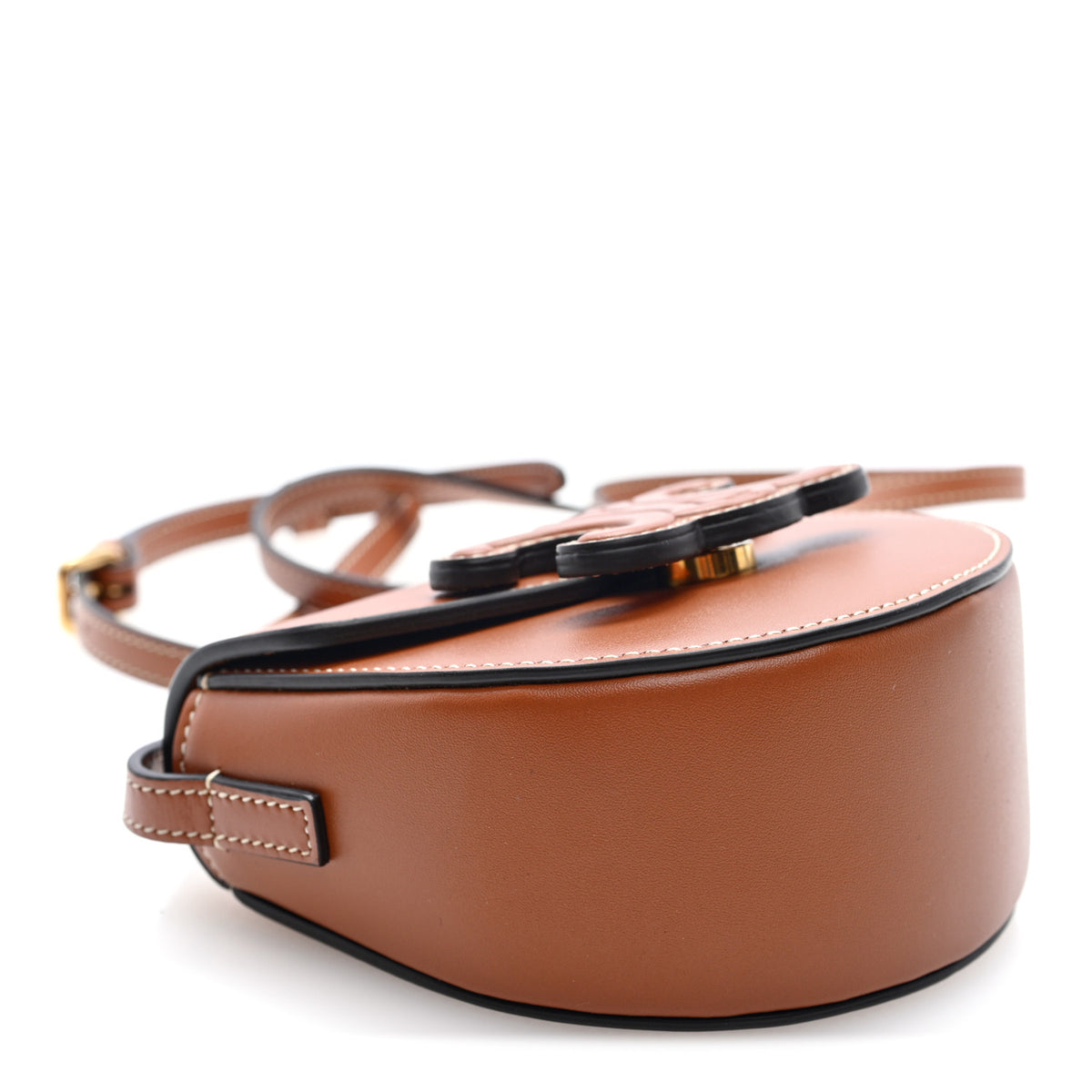 Smooth Calfskin Triomphe Mini Besace Crossbody Tan