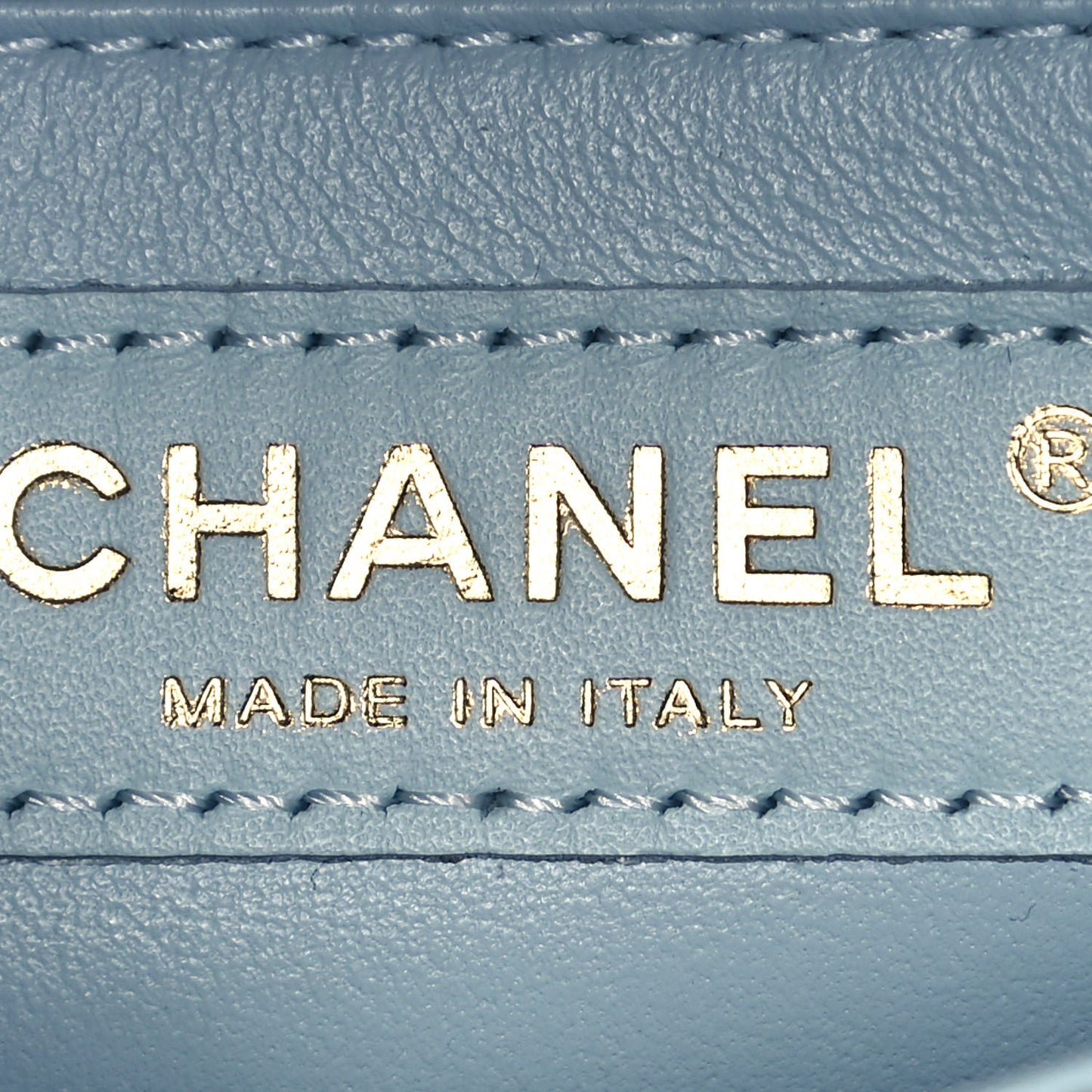 Caviar Quilted Small Coco Handle Flap Light Blue