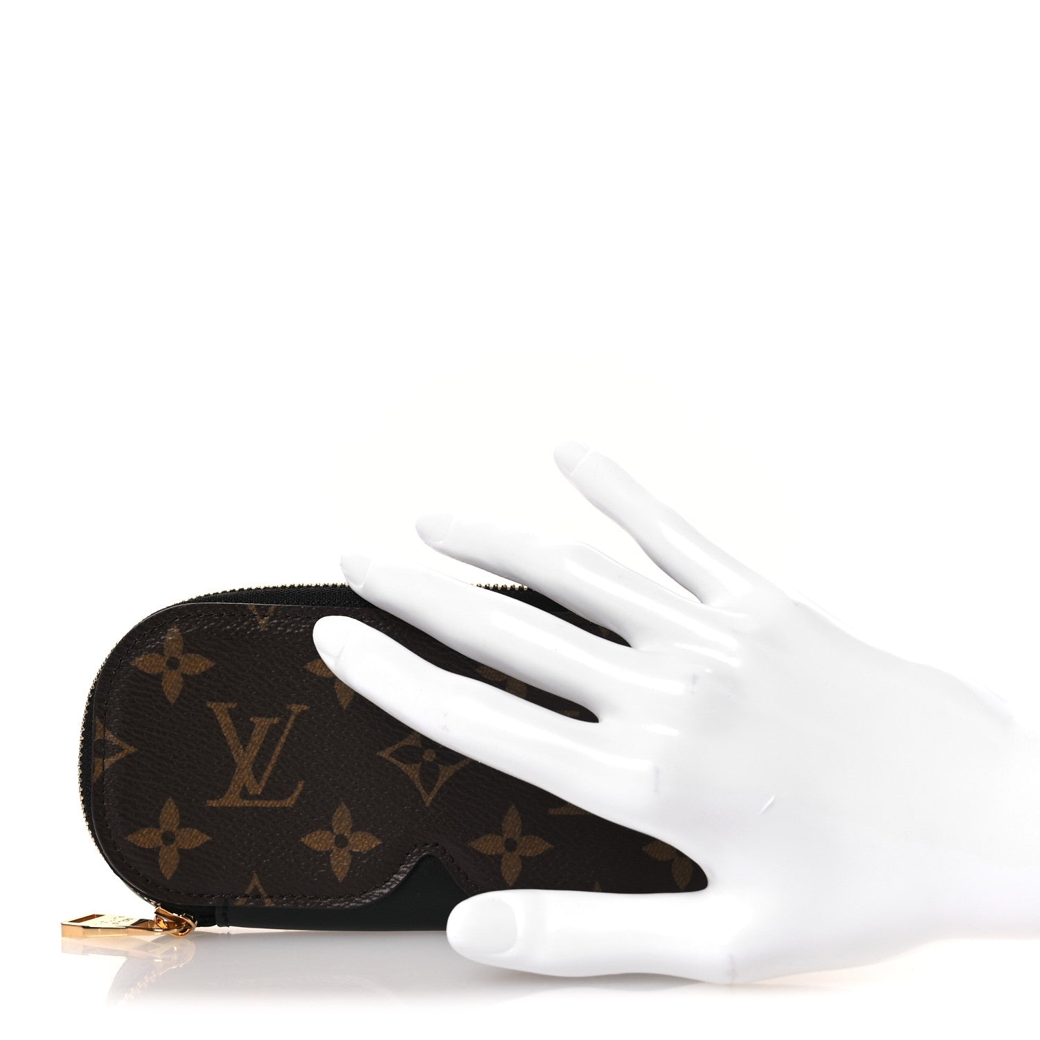 Louis Vuitton Monogram Emilie Zippered Sunglasses Case Black 2 of 7